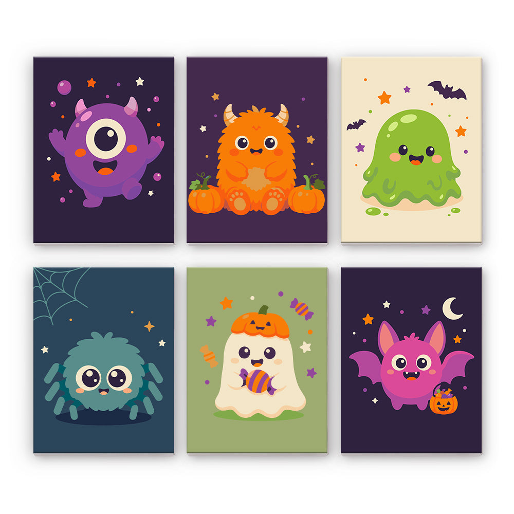Śliczne Halloweenowe Potwory