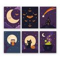 Sztuka Halloween w świetle księżyca