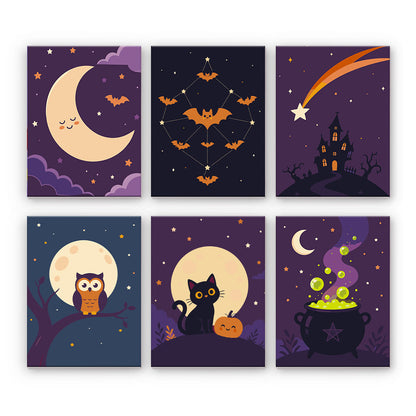 Sztuka Halloween w świetle księżyca