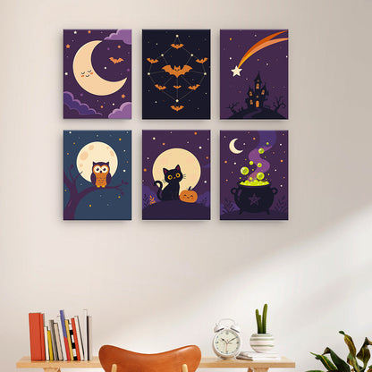 Sztuka Halloween w świetle księżyca