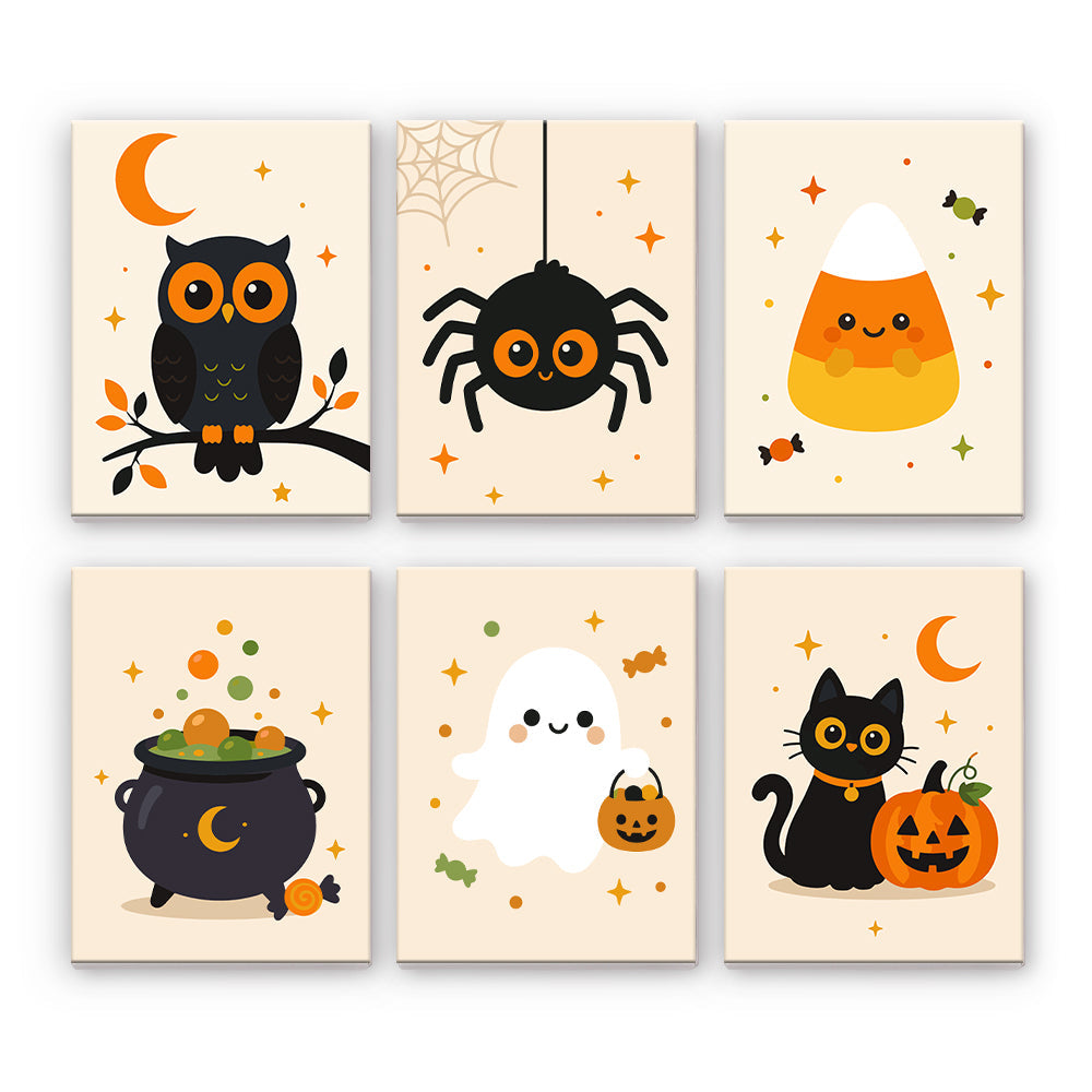 Śliczne Ikony Halloween