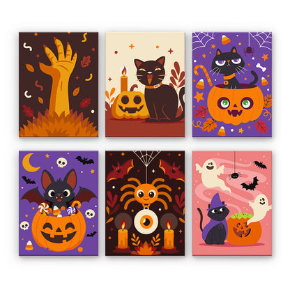 Śliczne Halloweenowe Koty