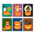 Halloweenowe koty i dynie