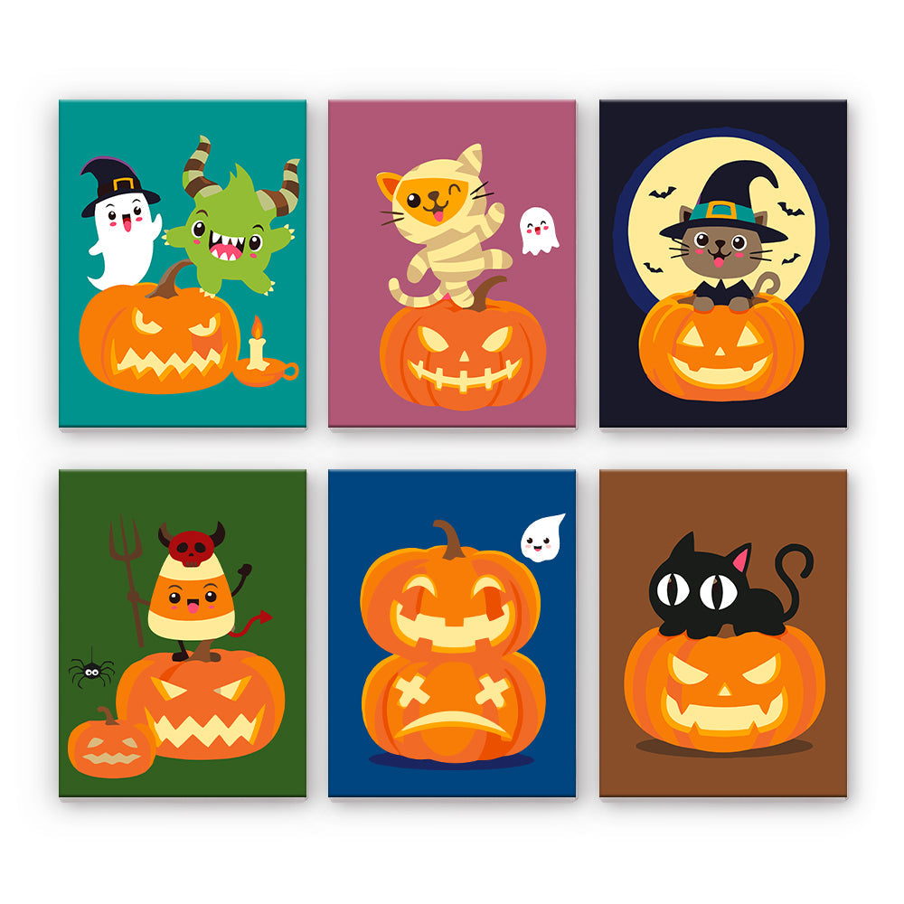 Halloweenowe koty i dynie