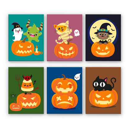 Halloweenowe koty i dynie