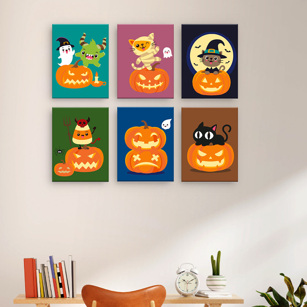 Halloweenowe koty i dynie