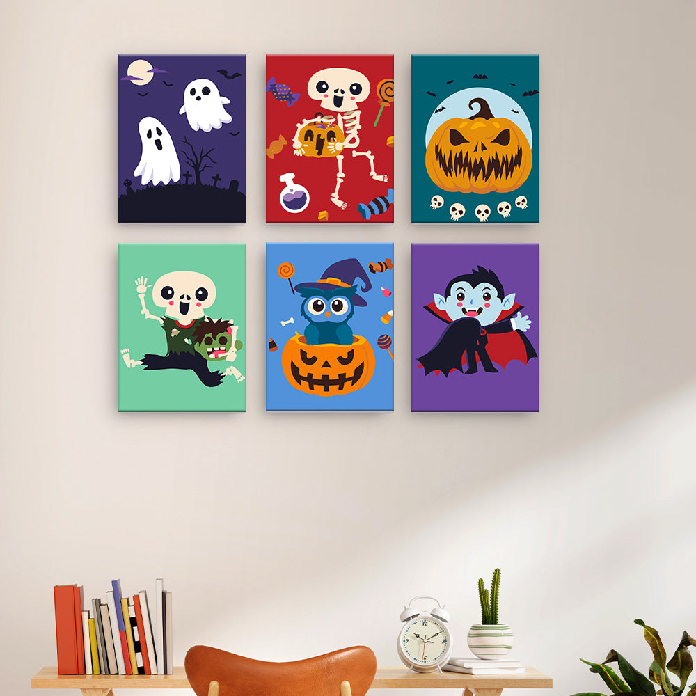 Halloweenowe szkielety i potwory