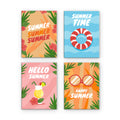 Letnie plakaty typograficzne