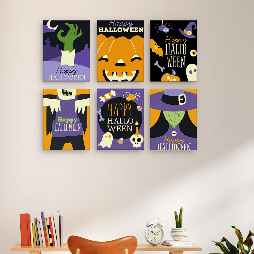 Kolekcja plakatów na Halloween